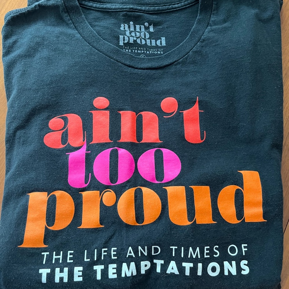 Ain't Too Proud Graphic T-Shirt, official Broadway merch